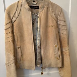 Baby Phat Cream Bomber Jacket